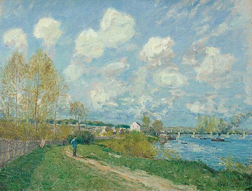 Summer at Bougival, 1876, Alfred Sisley