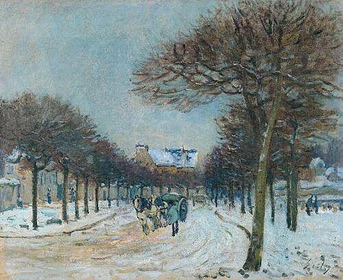 The Road to Saint Germain, near Marly, 1875, Alfred Sisley