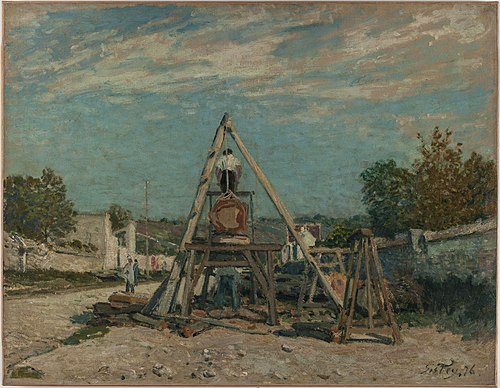 Les Scieurs de long, 1876, Alfred Sisley