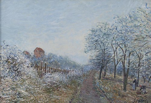 Le Givre à Veneux, 1880, Alfred Sisley