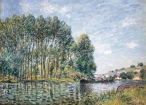 Tournant du Loing à Moret, 1886, Alfred Sisley