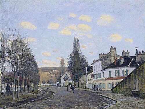 Route de Saint-Germain à Marly-le-Roi, 1872, Alfred Sisley