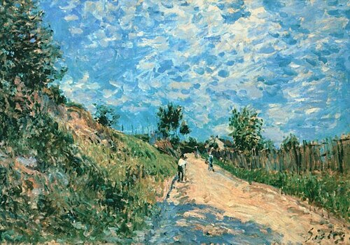 Chemin montant, 1870, Alfred Sisley