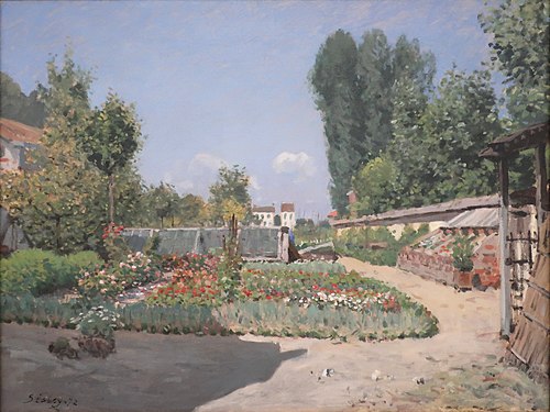 The Kitchen Garden (Le Potager), 1872, Alfred Sisley