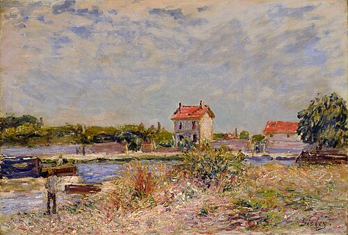 The Loing River at Saint-Mammes, 1885, Alfred Sisley