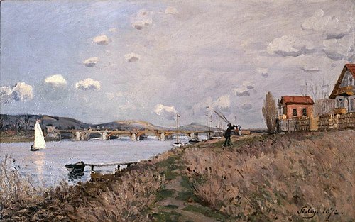 The Bridge at Argenteuil, 1872, Alfred Sisley