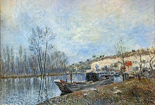 Les Bords du Loing vers Moret, 1883, Alfred Sisley