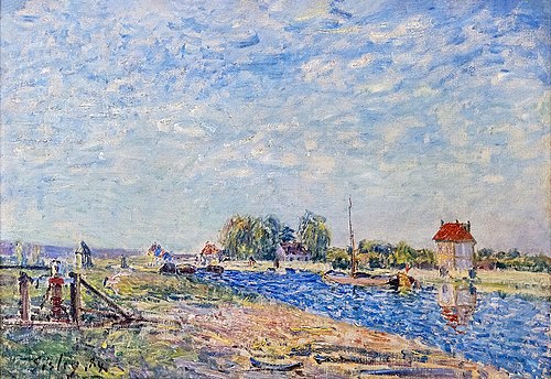 The Loing's canal, 1884, Alfred Sisley
