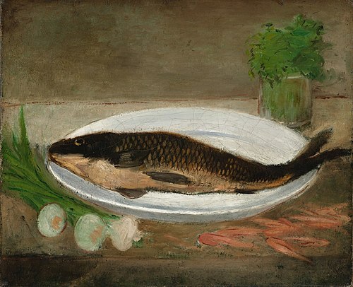 Fish on a Plate, 1866, Alfred Sisley
