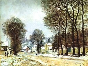 Neige à Louveciennes, 1874, Alfred Sisley