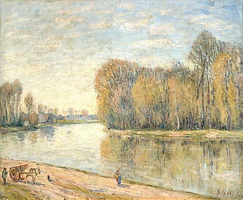 Les bords du Loing, 1897, Alfred Sisley