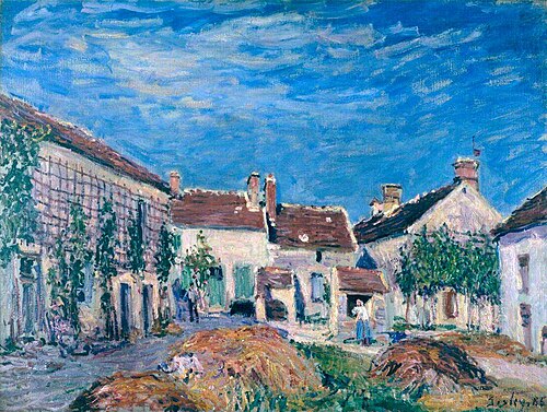 Une cour aux Sablons, 1885, Alfred Sisley