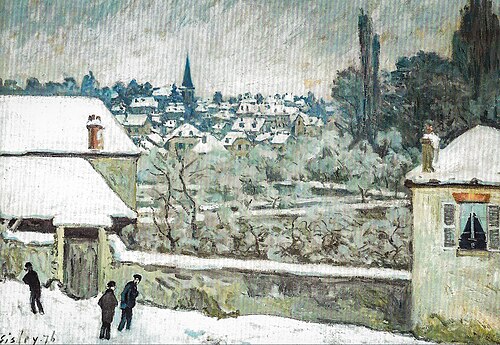 Hiver à Louveciennes, 1876, Alfred Sisley
