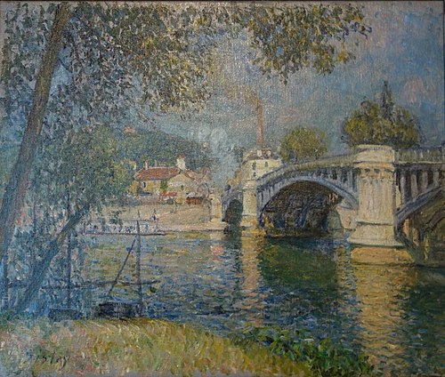 Pont sur la Seine, , Alfred Sisley