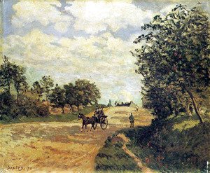 La Route de Mantes à Choisy-le-Roi, 1872, Alfred Sisley