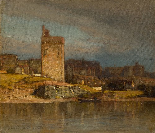 Old Tower at Avignon, 1875, Samuel Colman