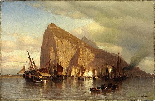 Clearing Storm at Gibraltar, 1860, Samuel Colman