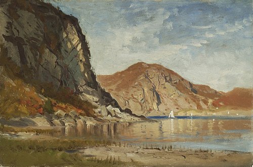 Near Cro's Nest on the Hudson, New York, 1850, Samuel Colman