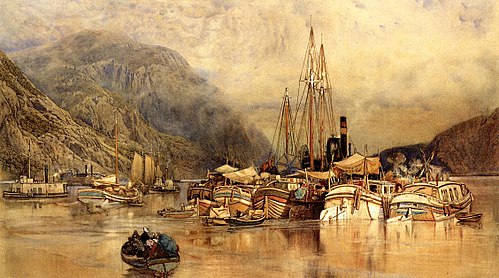 Storm King on the Hudson, 1850, Samuel Colman
