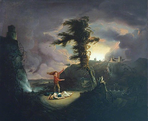 The Death of Amelia, 1804, Samuel Colman