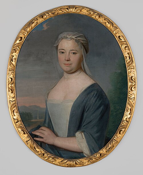Portrait of a woman, 1737, Gerrit Alberts