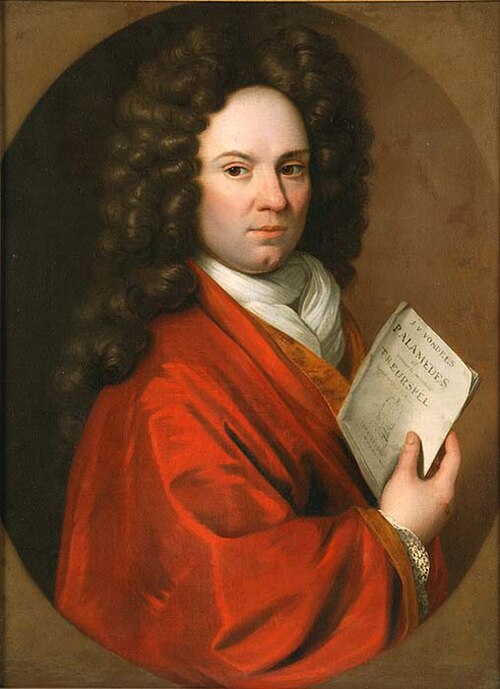 Portrait of a man, probably Jacobus Wilhelm Roukens (1705-....), 1727, Gerrit Alberts