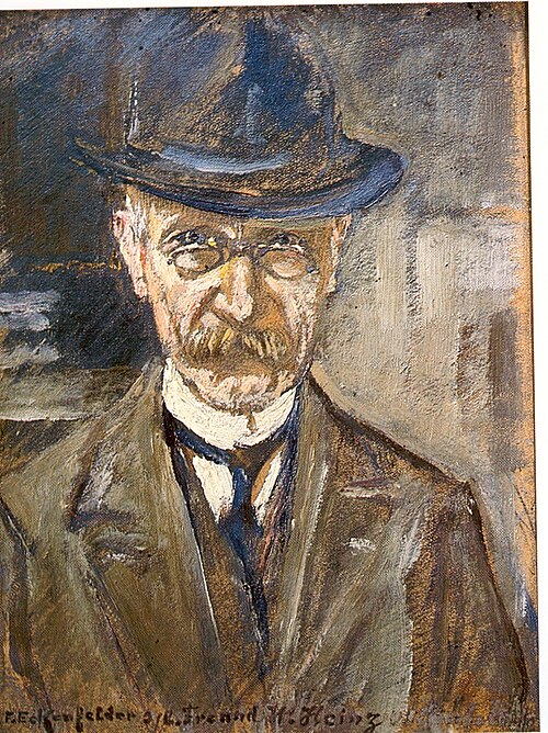 Selbstporträt of Friedrich Eckenfelder, 1923, Friedrich Eckenfelder