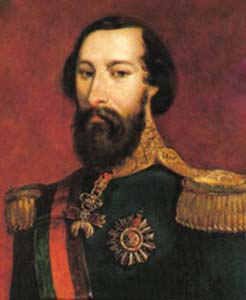 Porträt des Ferdinand II of Portugal (1816-1885), 1856, Manuel Maria Bordalo Pinheiro