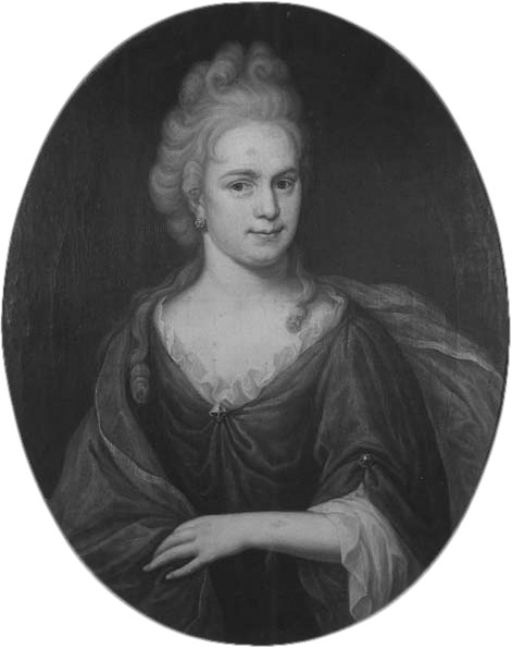 Portret van Anna Elisabeth Voet (1686-1724), 1703, Martinus de la Court