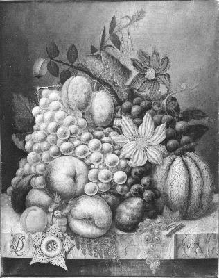 Bloemen en vruchten, 1831, Diëgo Lopez Suasso