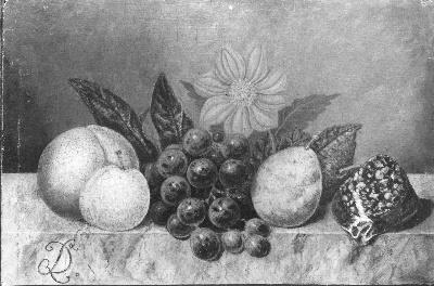 Stilleven met fruit en schelp, 1826, Diëgo Lopez Suasso