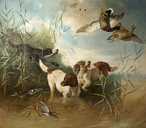 Wild Duck Shooting, 1862, Charles Verlat