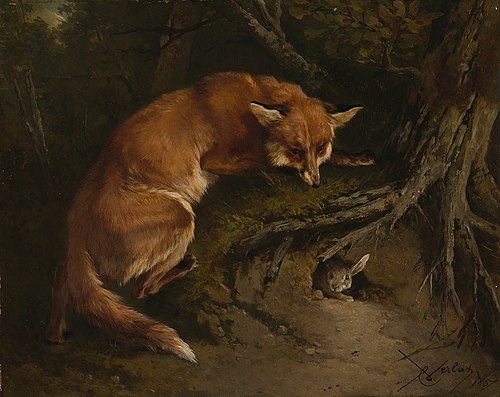 A l'affût, 1857, Charles Verlat