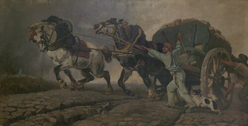 The heavy load, 1857, Charles Verlat