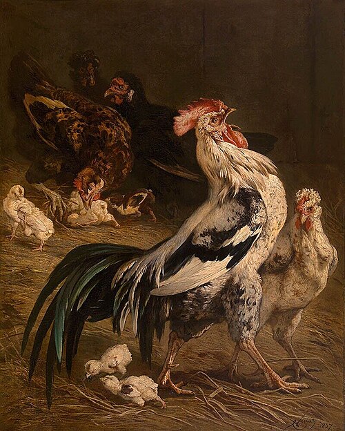 The King of the Poultry Yard, 1857, Charles Verlat