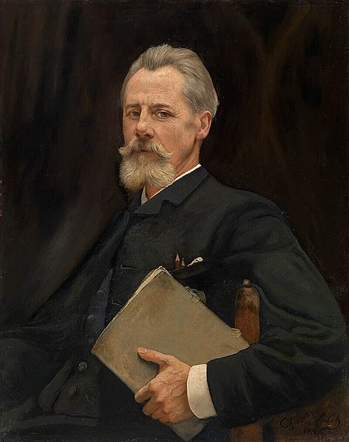 Portrait of the painter Louis Derickx, 1886, Charles Verlat