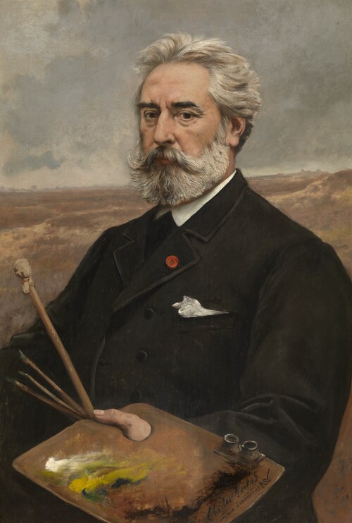 The Painter Jean Pierre François Lamorinière, 1886, Charles Verlat