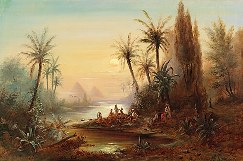 Evening on the Nile, 1905, Albert Rieger
