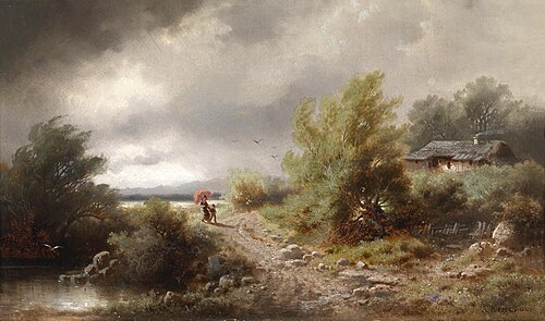 Aufziehendes Gewitter, 1905, Albert Rieger
