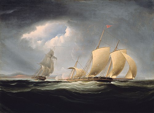 Capture of the Tripoli by the Enterprise, 1806, Thomas Birch