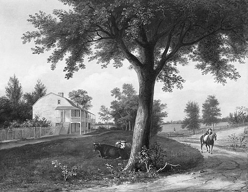 Milford, North Wales, Pennsylvania, 1833, Thomas Birch