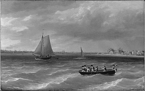 Philadelphia from Petty Island, , Thomas Birch