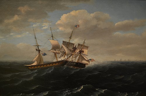 Le Wasp et le Frolic, 1820, Thomas Birch