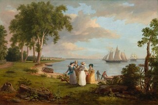 View of the Delaware near Philadelphia, 1831, Thomas Birch