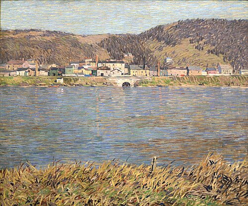 The River--March, 1919, Robert Spencer