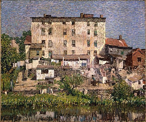 The White Tenement, 1913, Robert Spencer