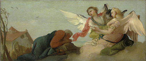 Abraham et les trois anges, 1750, Francesco Zugno