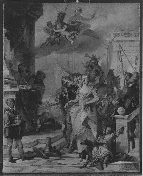 Iphigenie wird zum Tempel geführt, 1747, Francesco Zugno