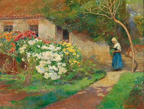 Bauerngarten, 1939, Hugo Charlemont