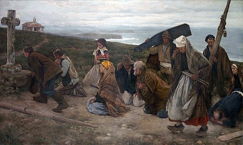La promesa después del temporal Asturias, 1903, Ventura Álvarez Sala